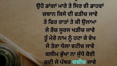 Pics of Shayari in Punjabi