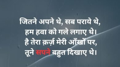 Sad Love Shayari in Hindi