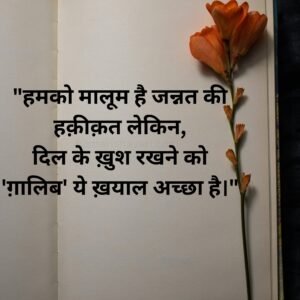 hindi shayari with images for status
